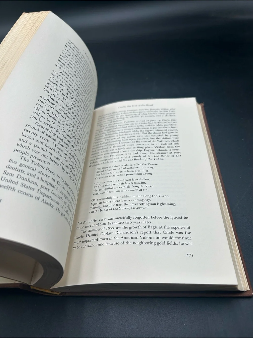 Brown Hardcover Book 